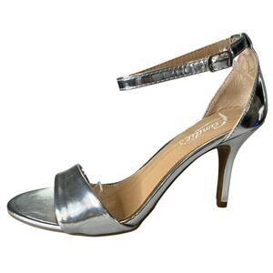 Candie's Open Toe Pumps Size 6.5 Ankle Strap Heels Evening Formal Party Shoe